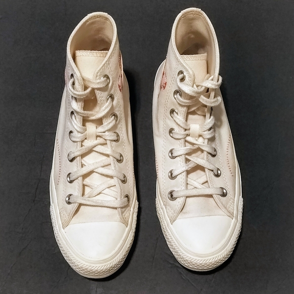 Size 7.5 - Converse Chuck Taylor All Star Crafted Patchwork Shoes Egret A05195C - Picture 2 of 12